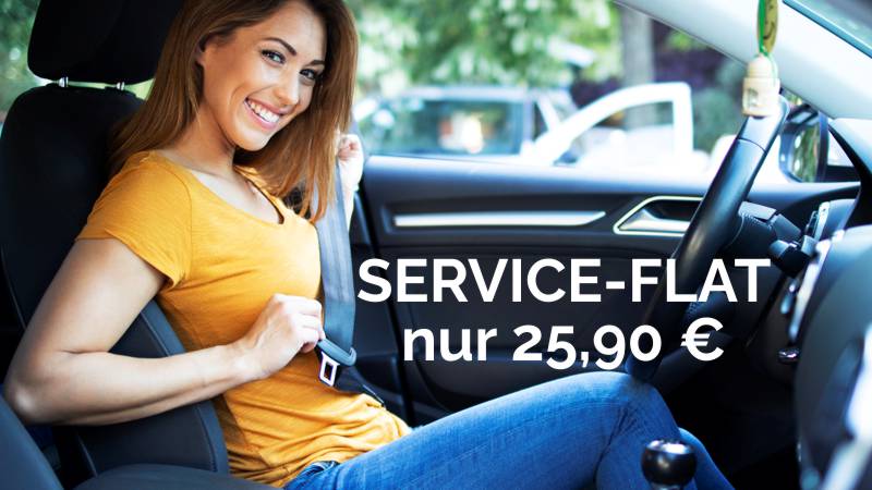 Deine Service-Flat auf Deiner auto-flat Webseite